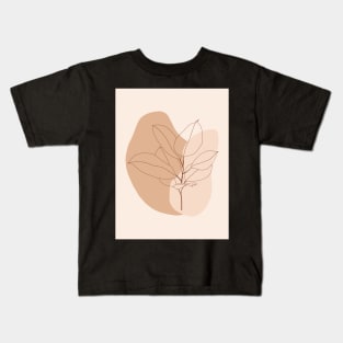 Abstract Plant Illustration Kids T-Shirt